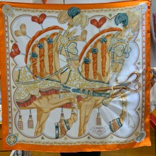 Hermes silk scarf 90x90cm 24 2024 FW(TOP QUALITY)
