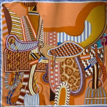 Hermes silk scarf 90x90cm 28 2024 FW(TOP QUALITY)