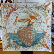 Hermes silk scarf 90x90cm 29 2024 FW(TOP QUALITY)