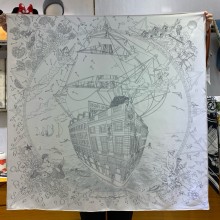 Hermes silk scarf 90x90cm 30 2024 FW(TOP QUALITY)