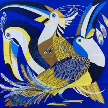 Hermes silk scarf 90x90cm 36 2024 FW(TOP QUALITY)