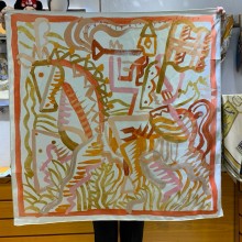 Hermes silk scarf 90x90cm 10 2024 FW(TOP QUALITY)