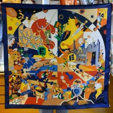 Hermes silk scarf 90x90cm 14 2024 FW(TOP QUALITY)