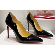 Christian Louboutin Heel 10.5cm Hot Chick Pumps in Patent Black