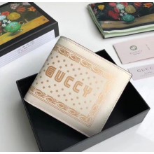 Gucci Guccy Zip Around Short Wallet 523159 White Leather 2018