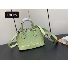 louis vuitton Nano Alma bag in EPI leather M82403 Vert Noto Green 2023