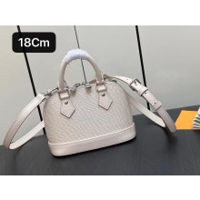 louis vuitton Nano Alma bag in EPI leather M82411 Quartz White 2023