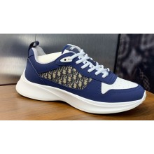 Dior Calfskin and Technical Mesh with Dior Oblique Canvas B25 Runner Men's Sneakers 07 2024