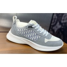 Dior Calfskin and Technical Mesh with Dior Oblique Canvas B25 Runner Men's Sneakers 13 2024