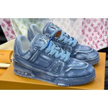 Louis Vuitton LV Trainer Women/Men Sneakers Printed calf leather Top Quality 03 2024