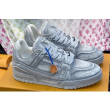 Louis Vuitton LV Trainer Women/Men Sneakers Printed calf leather Top Quality 04 2024