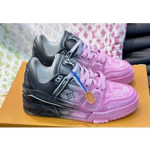 Louis Vuitton LV Trainer Women/Men Sneakers Printed calf leather Top Quality 07 2024
