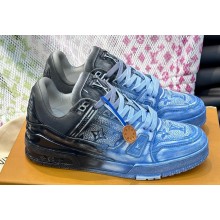 Louis Vuitton LV Trainer Women/Men Sneakers Printed calf leather Top Quality 08 2024