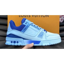 Louis Vuitton LV Trainer Women/Men Sneakers Printed calf leather Top Quality 11 2024