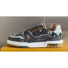 Louis Vuitton LV Trainer Women/Men Sneakers with Swarovski™ crystals Top Quality 02 2024