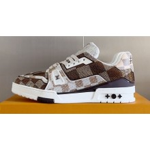 Louis Vuitton LV Trainer Women/Men Sneakers with Swarovski™ crystals Top Quality 04 2024