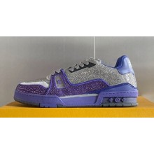 Louis Vuitton LV Trainer Women/Men Sneakers with Swarovski™ crystals Top Quality 17 2024