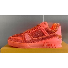 Louis Vuitton LV Trainer Women/Men Sneakers with Swarovski™ crystals Top Quality 18 2024