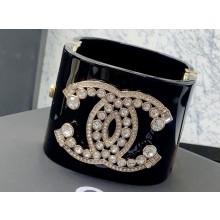 Chanel CC Logo Resin & Metal Cuff Bracelet 04 2024