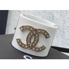 Chanel CC Logo Resin & Metal Cuff Bracelet 08 2024