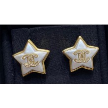 Chanel Metal & Strass Star Earrings 2024