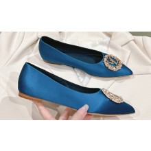 Louis Vuitton LV Night Met Flat Ballerinas in Satin Blue 2024