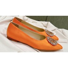Louis Vuitton LV Night Met Flat Ballerinas in Satin Orange 2024