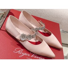 Roger Vivier Bouquet Flower Babies Ballerinas in Satin Nude 2024
