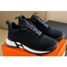 Hermes Heros Women/Men sneakers in technical knit and suede goatskin 05 2024