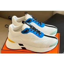 Hermes Heros Women/Men sneakers in technical knit and suede goatskin 07 2024