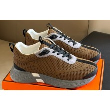 Hermes Heros Women/Men sneakers in technical knit and suede goatskin 09 2024
