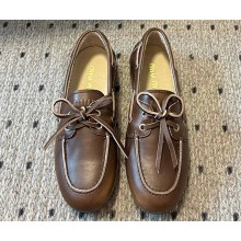 Miu Miu Unlined bleached leather loafers 5D123E Coffee 2024