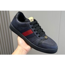Gucci Men's Screener sneakers in GG Supreme canvas with Web 02