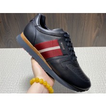 Bally Astel Men's Sneakers in Calf leather Black with Bally Stripe