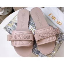 Cheap Sale Dior Dio(r)evolution Slides in Cannage PVC Nude