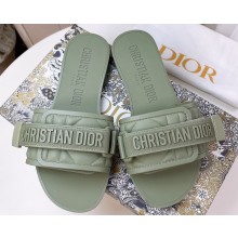Cheap Sale Dior Dio(r)evolution Slides in Cannage PVC Green