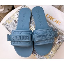 Cheap Sale Dior Dio(r)evolution Slides in Cannage PVC Blue