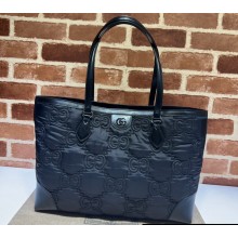 Gucci GG matelassé medium tote bag ‎‎631685 Nylon Black