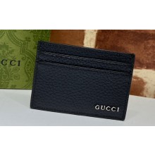Gucci Card case with Gucci logo 771157 in Black leather