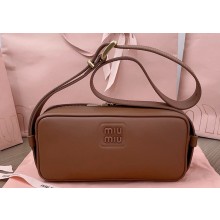 Miu Miu leather shoulder bag 5BC158 Brown