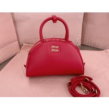 Miu Miu leather top-handle bag 5BB157 Red