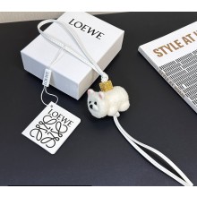 Loewe Chow chow charm in felt and calfskin