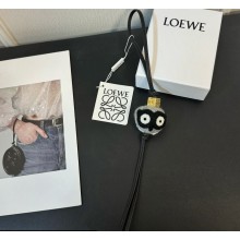 Loewe Owl charm in felt and calfskin
