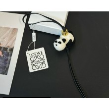 Loewe Panda charm in felt and calfskin