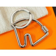 Hermes Cheval key ring in metal