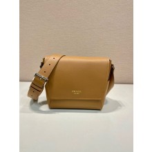prada medium leather shoulder bag 2VD069 caramel 2024