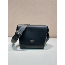 prada medium leather shoulder bag 2VD069 black 2024