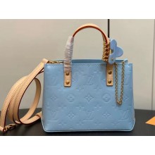 Louis Vuitton Monogram Vernis Reade PM Bag New LV Remix M24144 Sky 2024