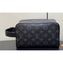 Louis Vuitton Monogram Eclipse canvas Locker Dopp Kit Bag M83113 2024