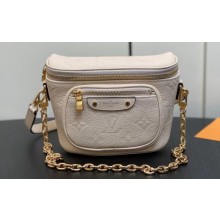 Louis Vuitton Monogram Empreinte Mini Bumbag M83275 Cream 2024